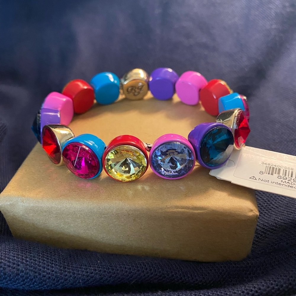 Betsey Johnson Multicolor Gem Bracelet